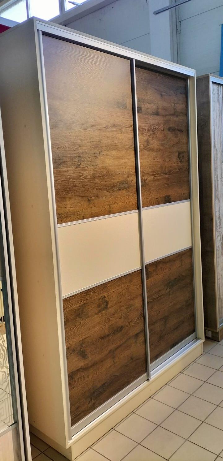 шафа-купе двохдверна ДСП, профіль срібло